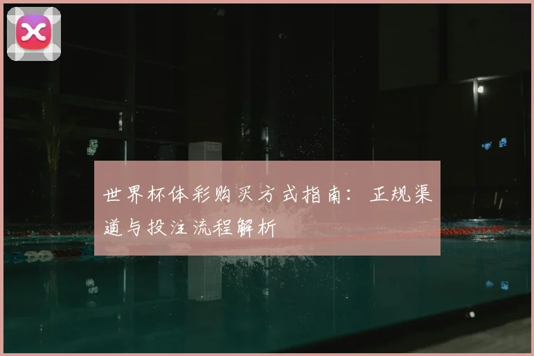 世界杯体彩购买方式指南：正规渠道与投注流程解析